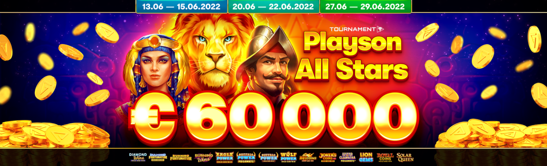Playson All Stars 60k tournament